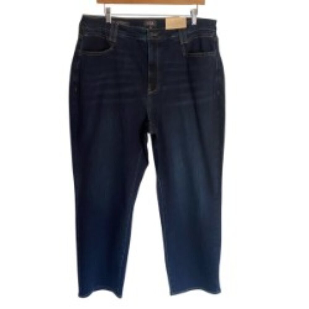 NWT NYDJ Bailey Relaxed Straight Ankle Jeans 16W